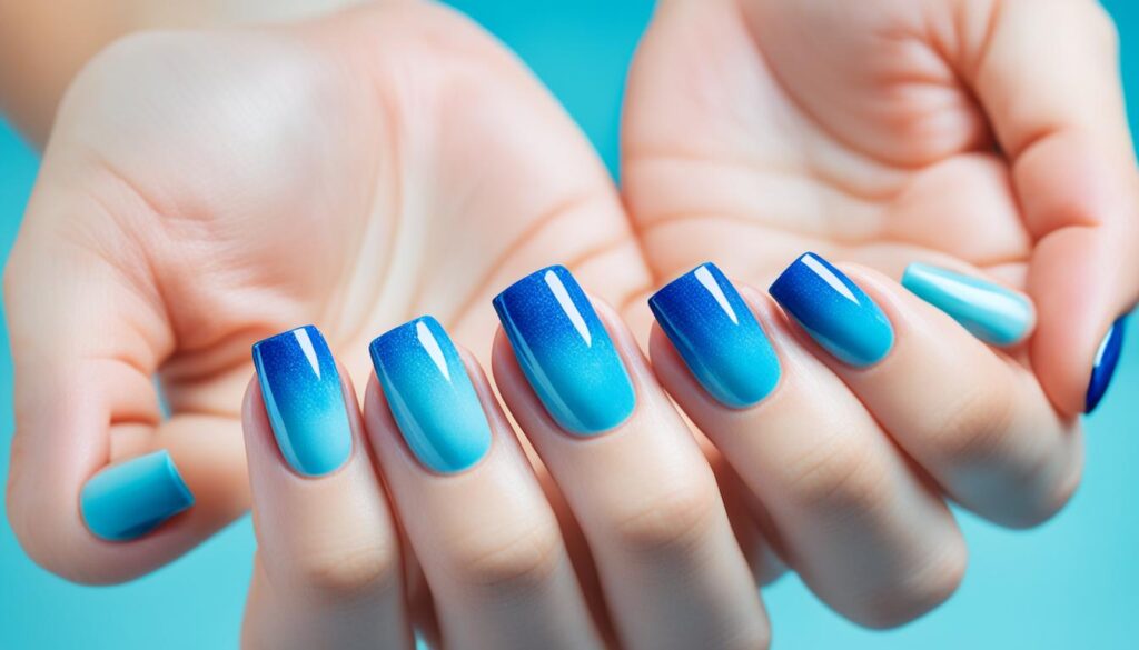 Blue Nails