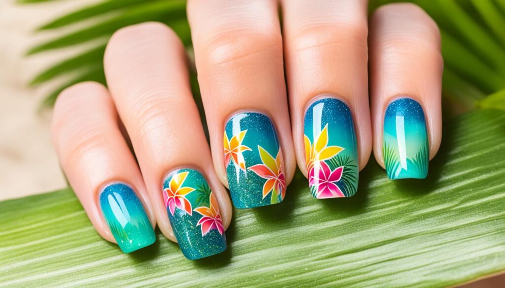 DIY summer nail art