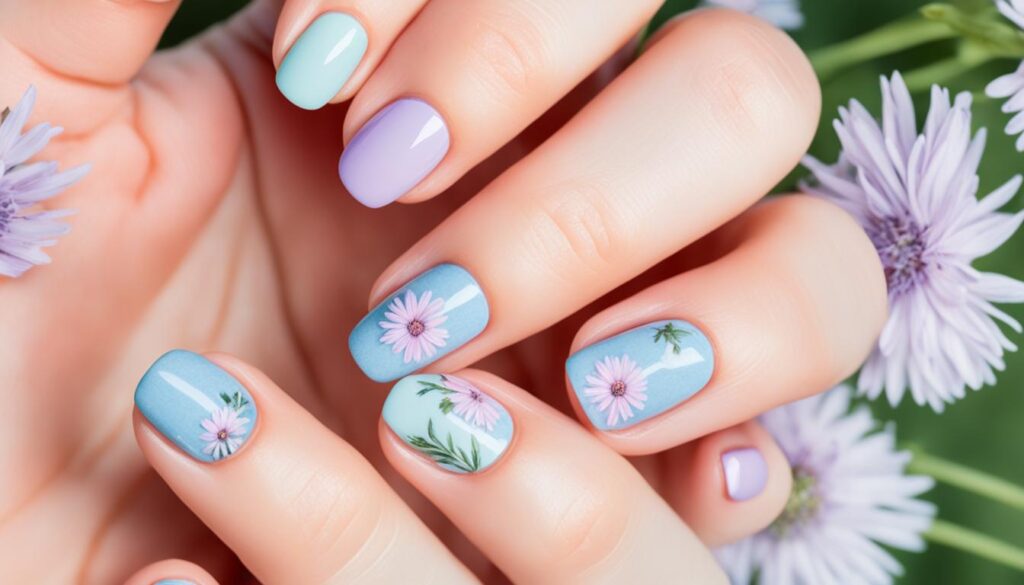 Dainty summer nails