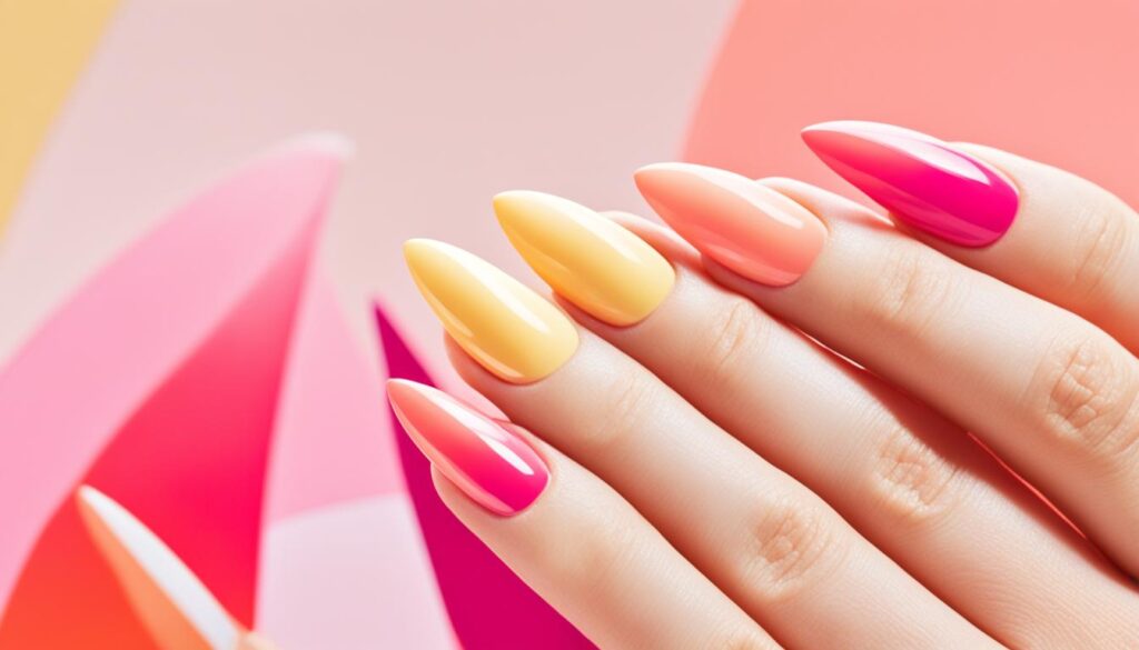 almond-shaped nails