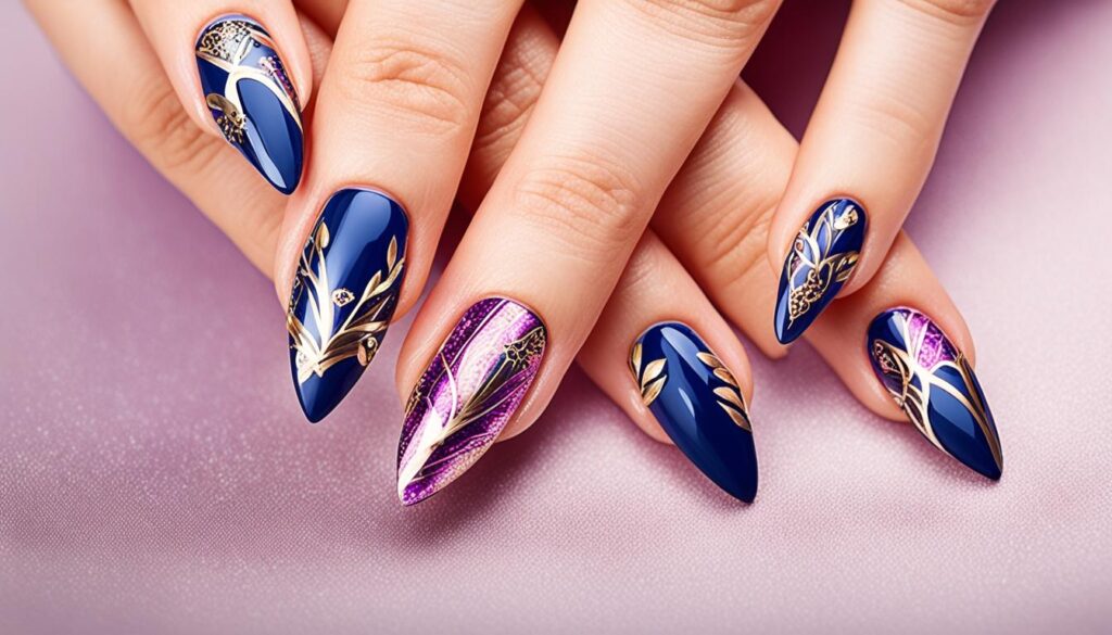 almond-shaped nails