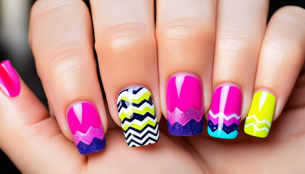 bright nail art