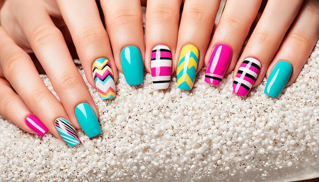 colorful nails