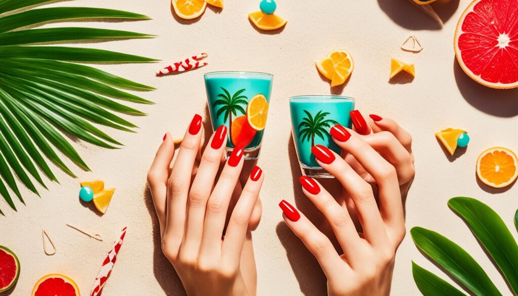 curating stylish summer nail look