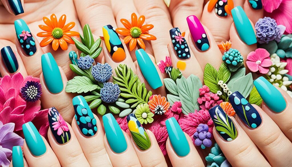 funky nail art