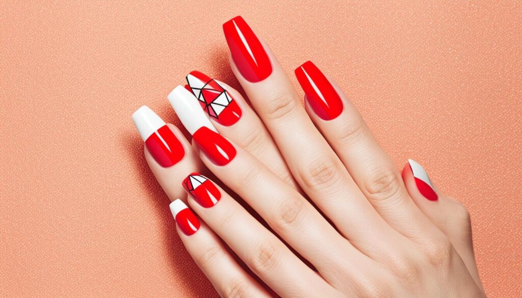 geometric nail designs