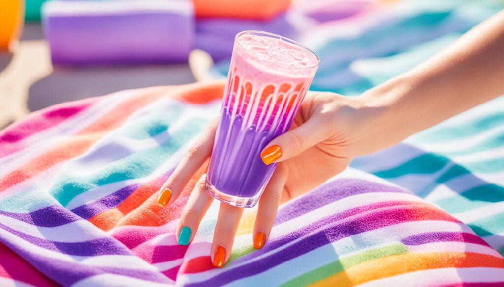 pastel lilac squiggly line nails