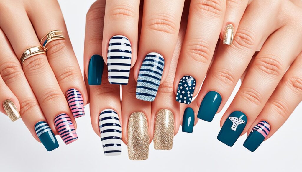 square graduation nail ideas