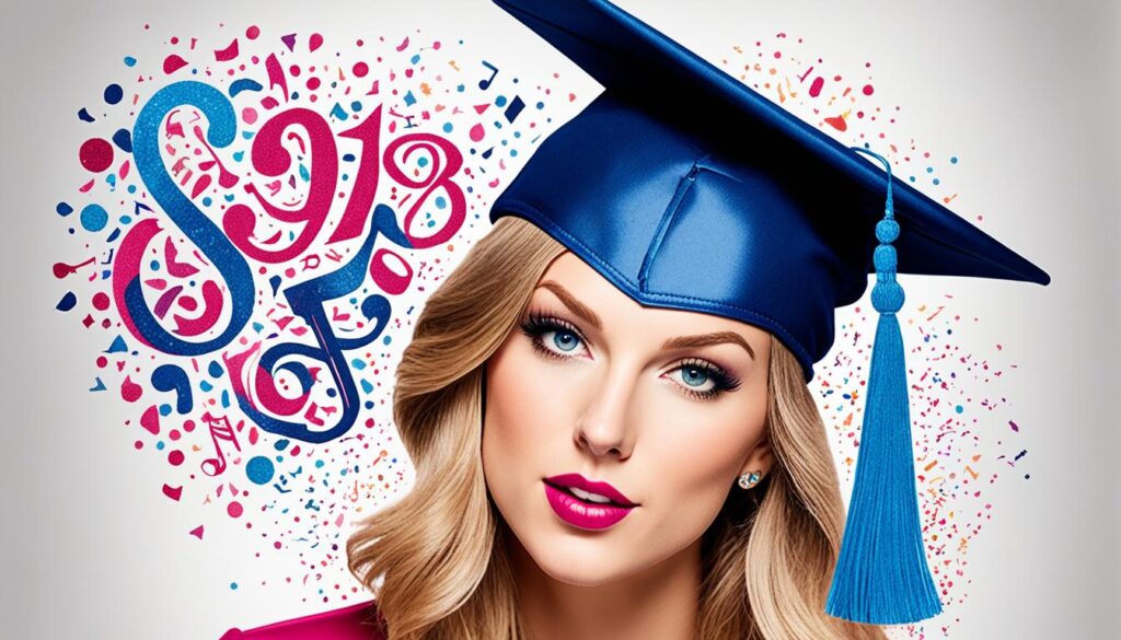 taylor swift graduation cap designs