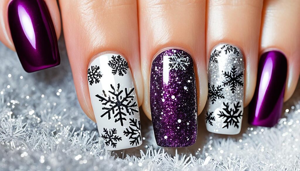 winter nail textures